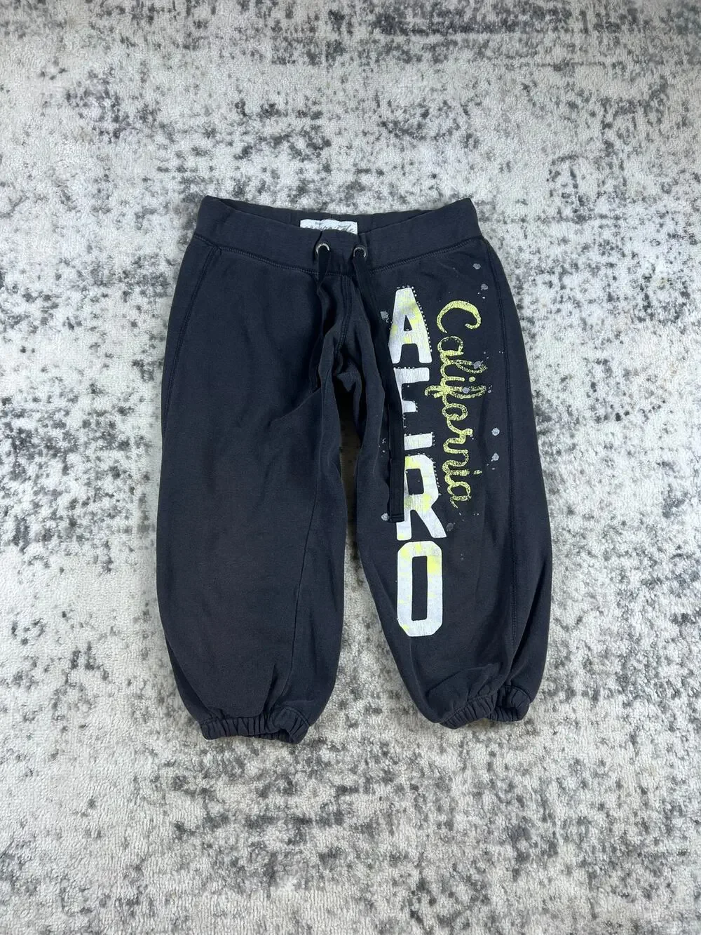 Vintage Aeropostale Sweatpants Adult Medium Black Y2k Baggy Fit